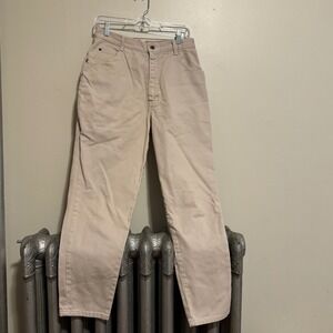 VTG Northern Reflections Beige Cotton Casual Straight Leg Pants Size 11 12
